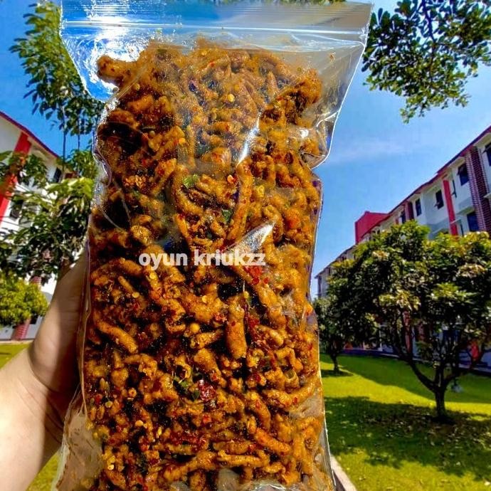 

TERBARU [ PROMO ] USUS AYAM CRISPY PEDAS JERUK 500 GRAM / USUS AYAM !!!!!