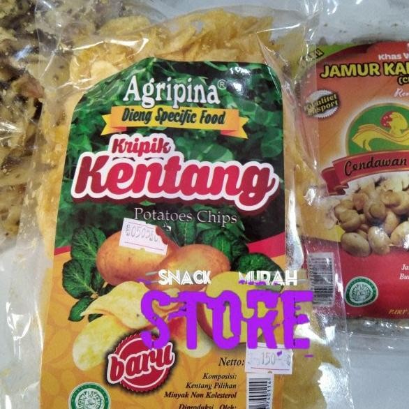 

TERBARU KERIPIK KENTANG DIENG AGRIPINA KHAS WONOSOBO/KERIPIK KENTANG ASLI WNSB !!!!!
