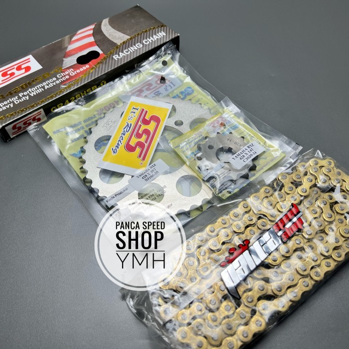 Gir Gear Set Sss 428 Rx King Jupiter Mx Rantai Sss Gold Hsbt 36-45T