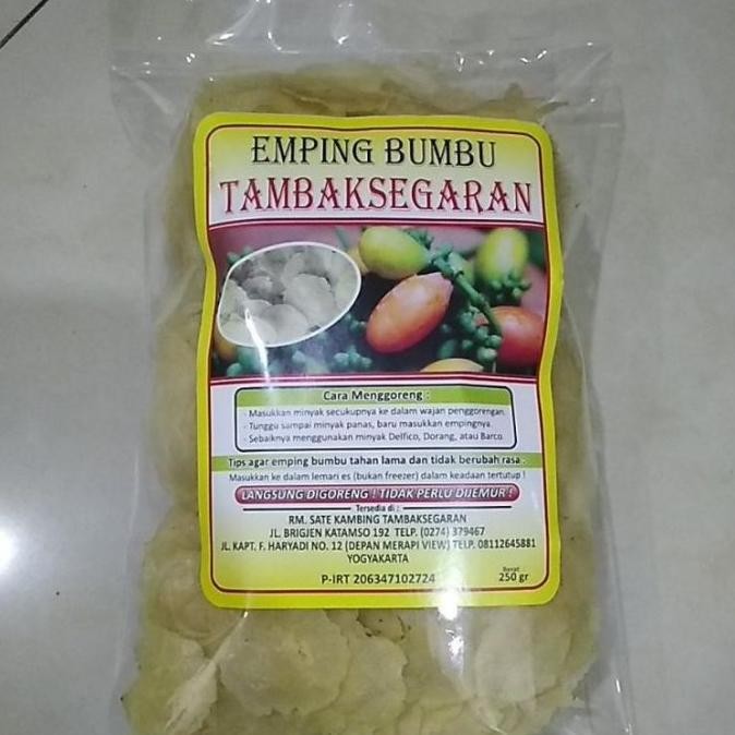 

NEW PRODUK TERBARU EMPING BUMBU SUPER TAMBAKSEGARAN (MENTAH) !!!!!