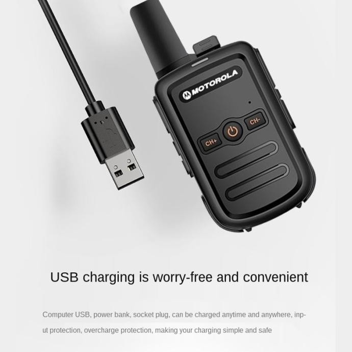 HT Handy Talky Motorola C 51 Mini Walkie Talkie 5 Watt ENC