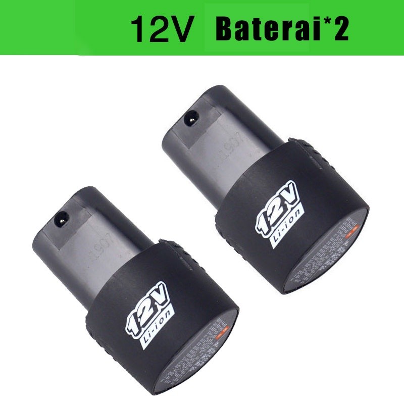 batrai baterai bor cordless 12v B/Baterai Bor Cordless 12V Li-ion atau Charger universal 2pcs/batre
