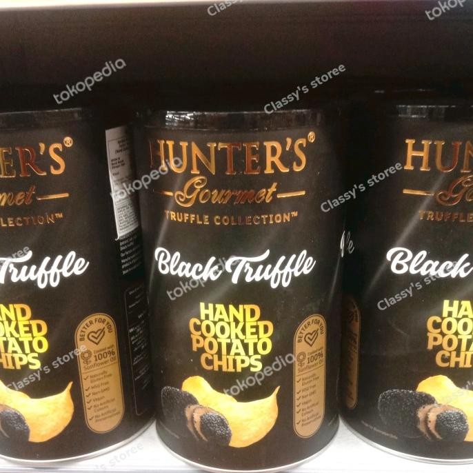

TERBARU HUNTERS GOURMET BLACK TRUFFLE CHIPS/KERIPIK KENTANG 150 GR/KERIPIK !!!!!