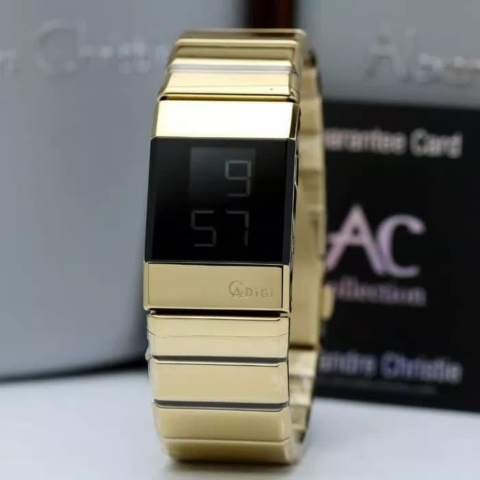 Alexandre Christie Ac9100 / Ac 9100 Gold Jam Tangan Digital Terbatas