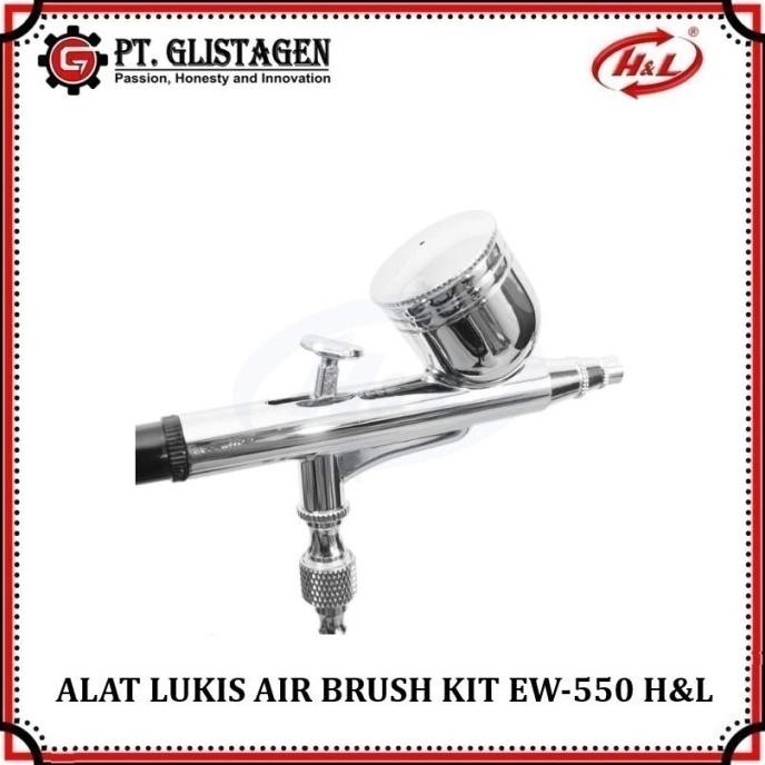 

Air Brush Kit Pen Brush Spray Gun Lukis HL EW-550 Merk H&L
