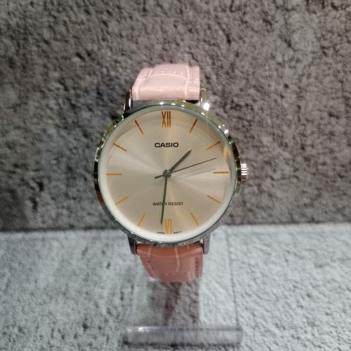 Jam Tangan Wanita Casio Ltp-Vto1L Tali Kulit Hot Sale