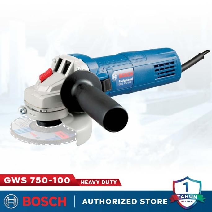 GWS 750-100 BOSCH Grinder Mesin Gerinda Bosch GWS 750 100 GWS7