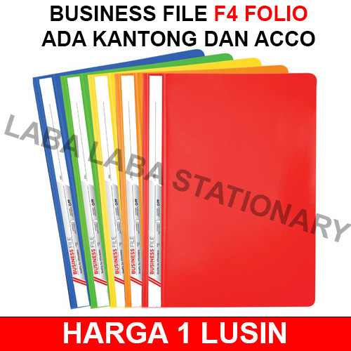 

MAP BUSINESS FILE PLASTIK BISNIS FILE FOLIO F4 SNAIL SNELL POCKET ADA KANTONG ACCO SNELHECTER ALT