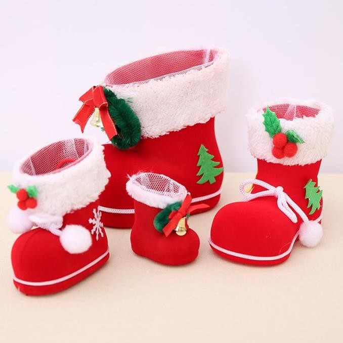 

Sale! Dekorasi natal aksesoris sepatu merah