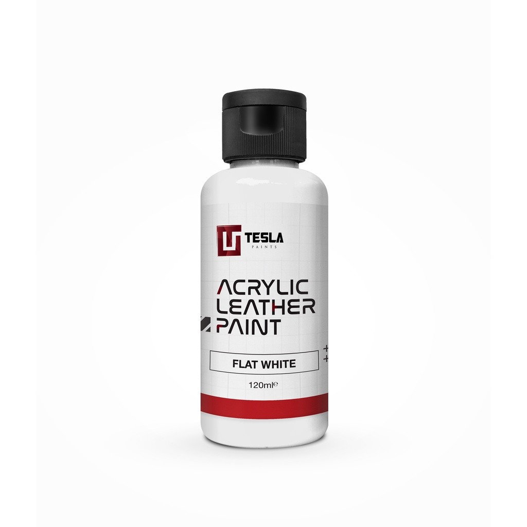 

ACRYLIC LEATHER PAINT - 120ML - FLAT WHITE
