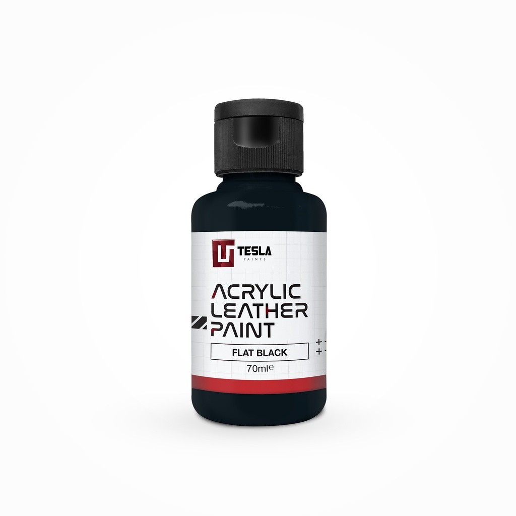 

ACRYLIC LEATHER PAINT - 70ML - FLAT BLACK