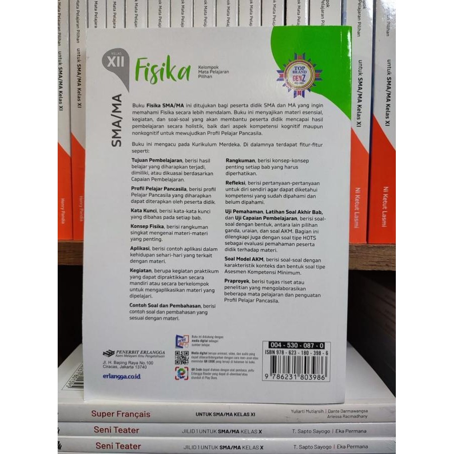 

Buku Fisika Kelas 3/12 SMA Kelompok Pilihan Kurikulum Merdeka Erlangga