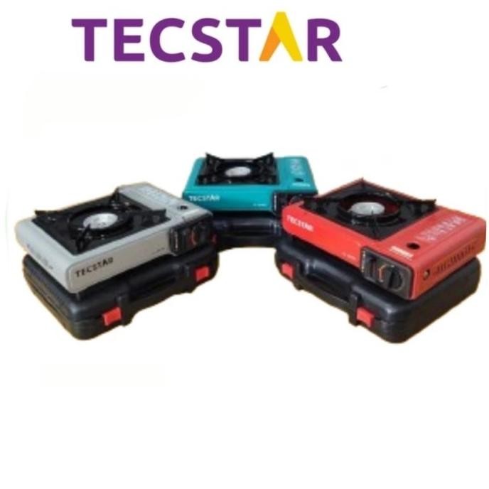 Sale! Tecstar : Kompor Gas Portable / Kompor Kamping 1 Tungku (2 In 1 Dapat Connector Tabung Gas)