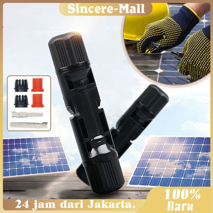 5Pcs Konektor Mc4 Solar Panel 1000V 30A Connector Panel Surya Konektor Pv Panel Surya