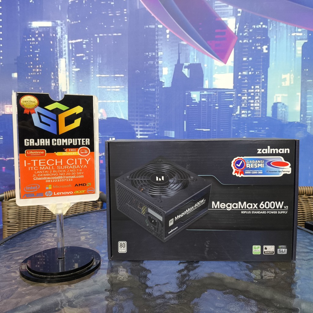 POWER SUPPLY PSU ZALMAN MEGAMAX 600W 80+