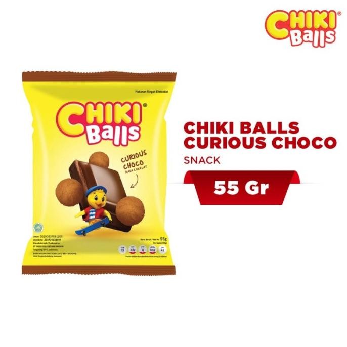 

READY STOCK 10 PCS - CHIKI BALLS CURIOUS CHOCO 55 GR + 1 PCS !!!!!