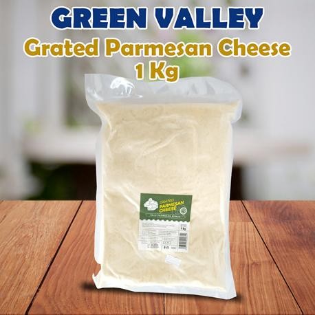 

GREEN VALLEY - Grated Parmesan Cheese (Keju Parmesan Bubuk) 1 Kg