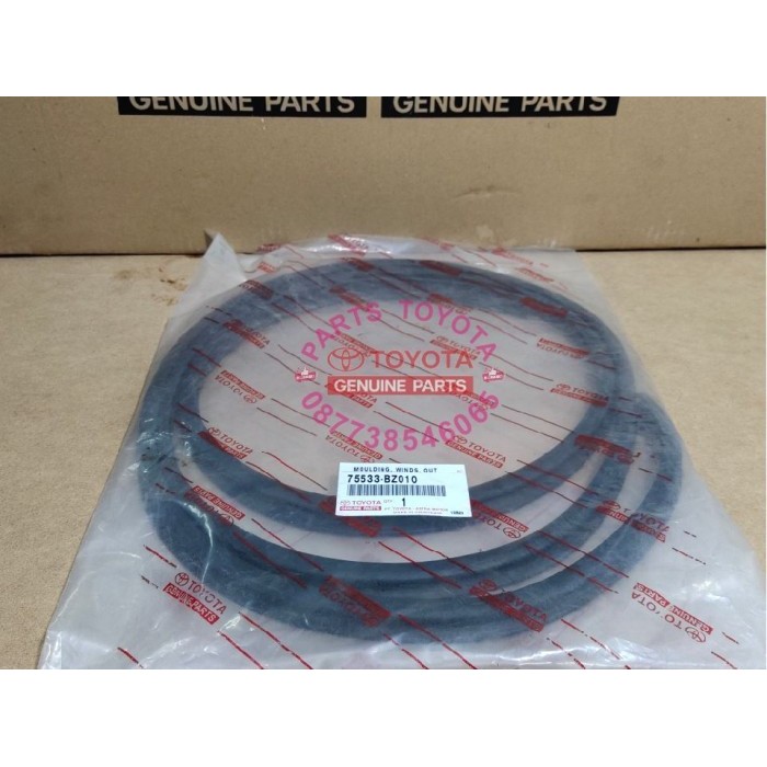 Lis List Karet Moulding Kaca Luar Depan Avanza Xenia Asli 75533-BZ010