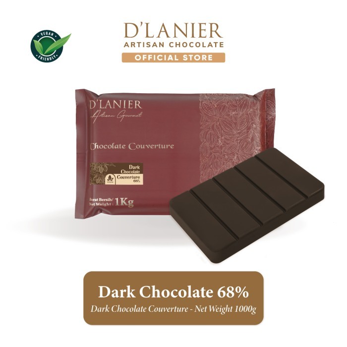 

D'Lanier Dark Chocolate Couverture 68% - 1 kg