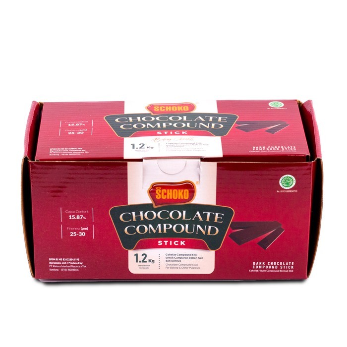 

SCHOKO Chocolate Compound Stick - 1,2 Kg / Coklat Stik / Baton