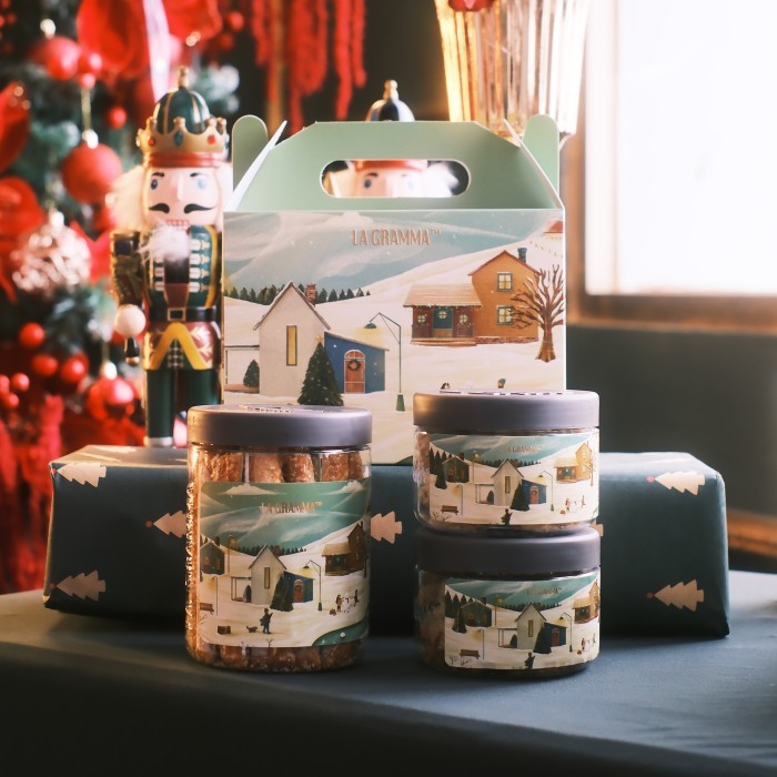 

hampers natal imlek lebaran double handle kue kering cookies lebaran