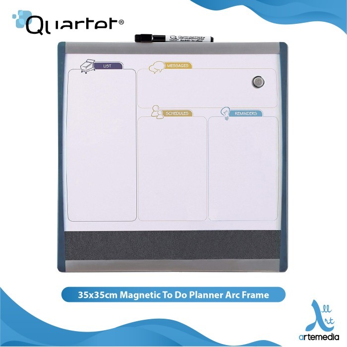 

Quartet Whiteboard - To Do Planner 14'x14' (35.5cmx35.5cm)