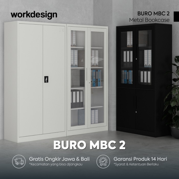 

Workdesign Buro MBC 2 Rak Buku Besi / Lemari Arsip Kantor