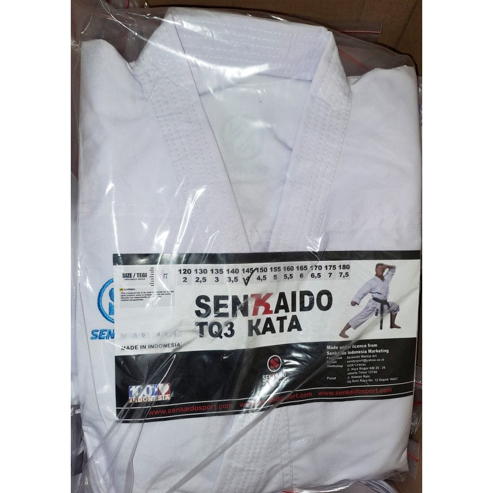 Baju Kata Karate Senkaido Seragam Kejuaraan Merk Senkaido Karate