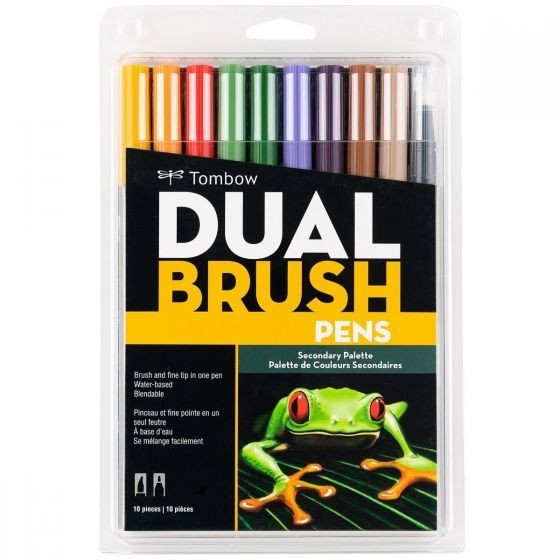 

Tombow Brush Abt Dual Tip Set 10 Pastel Coloring Painting Mewarnai