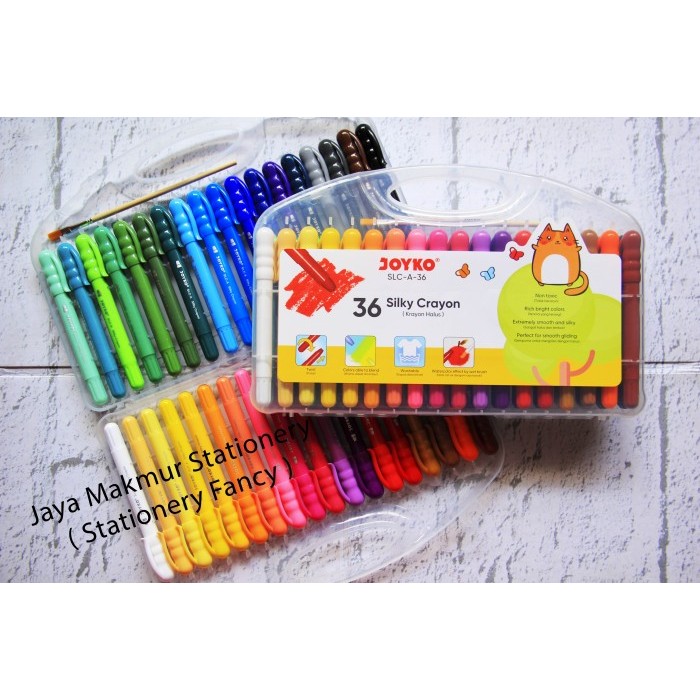 

Crayon Halus / Silky Crayon Joyko 36 warna SLC-A-36 (1 set)