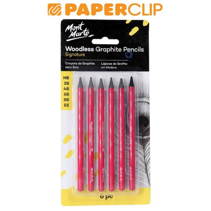 

PENCIL GRAPHITE WOODLESS MONT MARTE MPN0046 SET 6