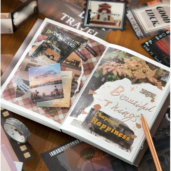

Journal Gift Set Scrapbook Lengkap Isi 116 Pcs Include Buku + Sticker + Memo + Washi Tape Perlengkapan Journal
