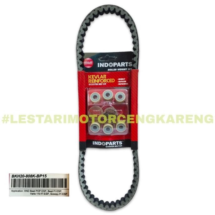 VANBELT BEAT FI ESP POP VARIO 110 ESP 2016-2019 INDOPART SET ROLLER Berkualitas