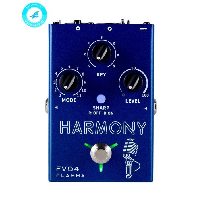 Flamma Fv04 Harmony Efek Vokal Processor Pedal Efek Gitar Pedal 12Nada