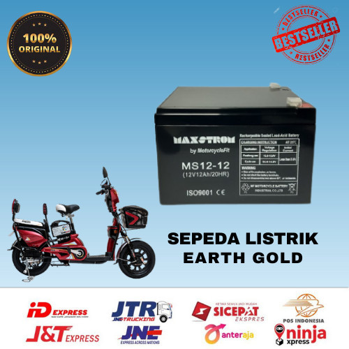 SGA3 AKI KERING 12V 12AH SEPEDA LISTRIK SUPER RIDER UPS VRLA ORIGINAL ELT