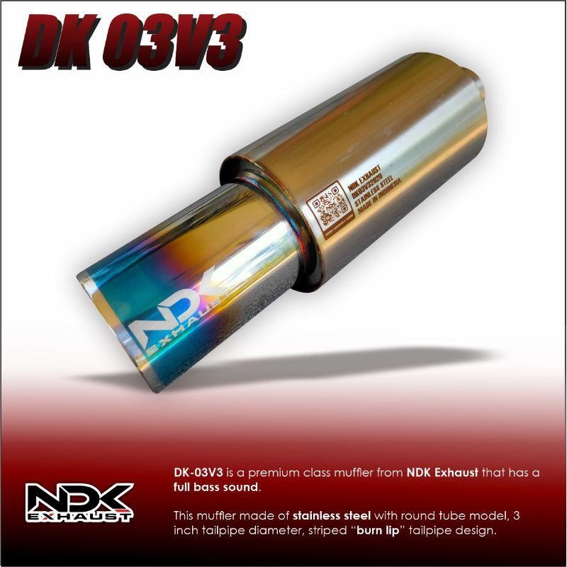 Knalpot Mobil Ndk Exhaust Dk 03 V3 Karakter Suara Fullbass