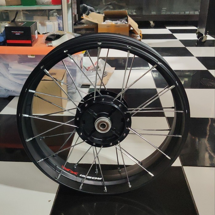 Paket Velg Tubeless Rossi XR Kawasaki W175 Include Tromol