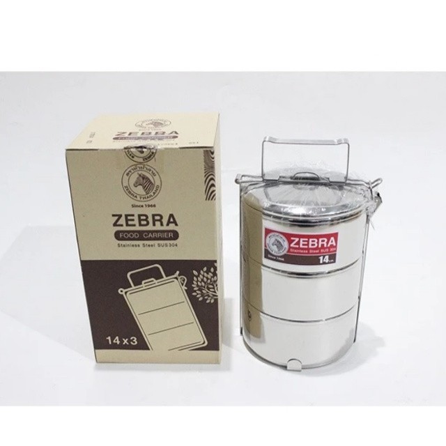 food Carrier 14x3 zebra (150143) /rantang susun stainless