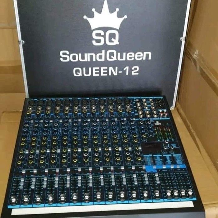 Mixer Audio Soundqueen Queen 12 Original Sq 12 Chanel Efek Edit A-B