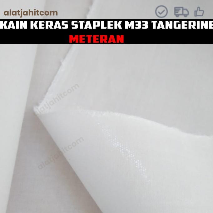 Ready Kain Keras Staplek M33 Tangerine