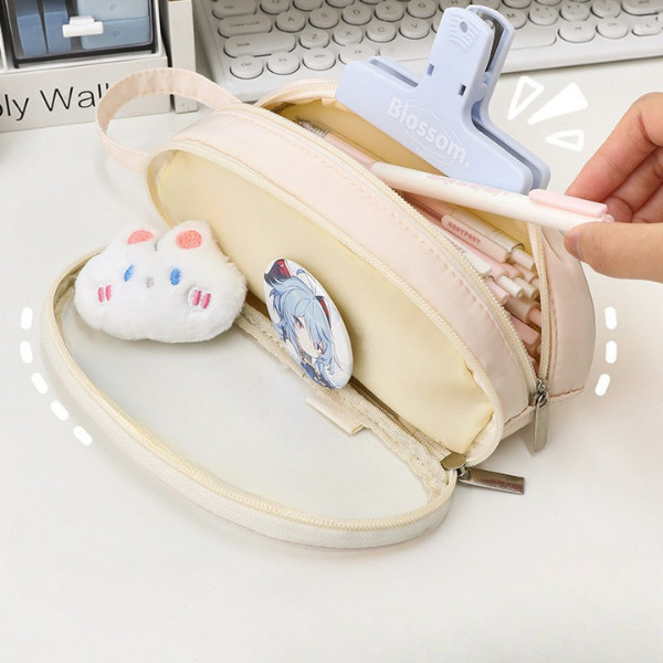 

Gtt Tempat Pensil Polos 2 Sekat Pouch Stationery Kotak Pensil