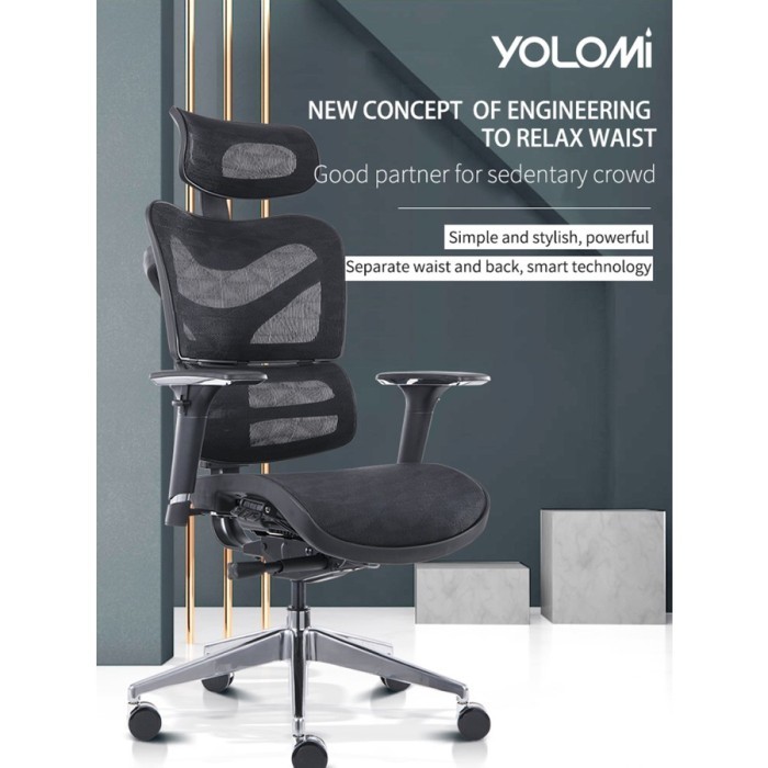 Yolomi Ergonomic Chair (155-175CM) Executive Comfortable- YC300