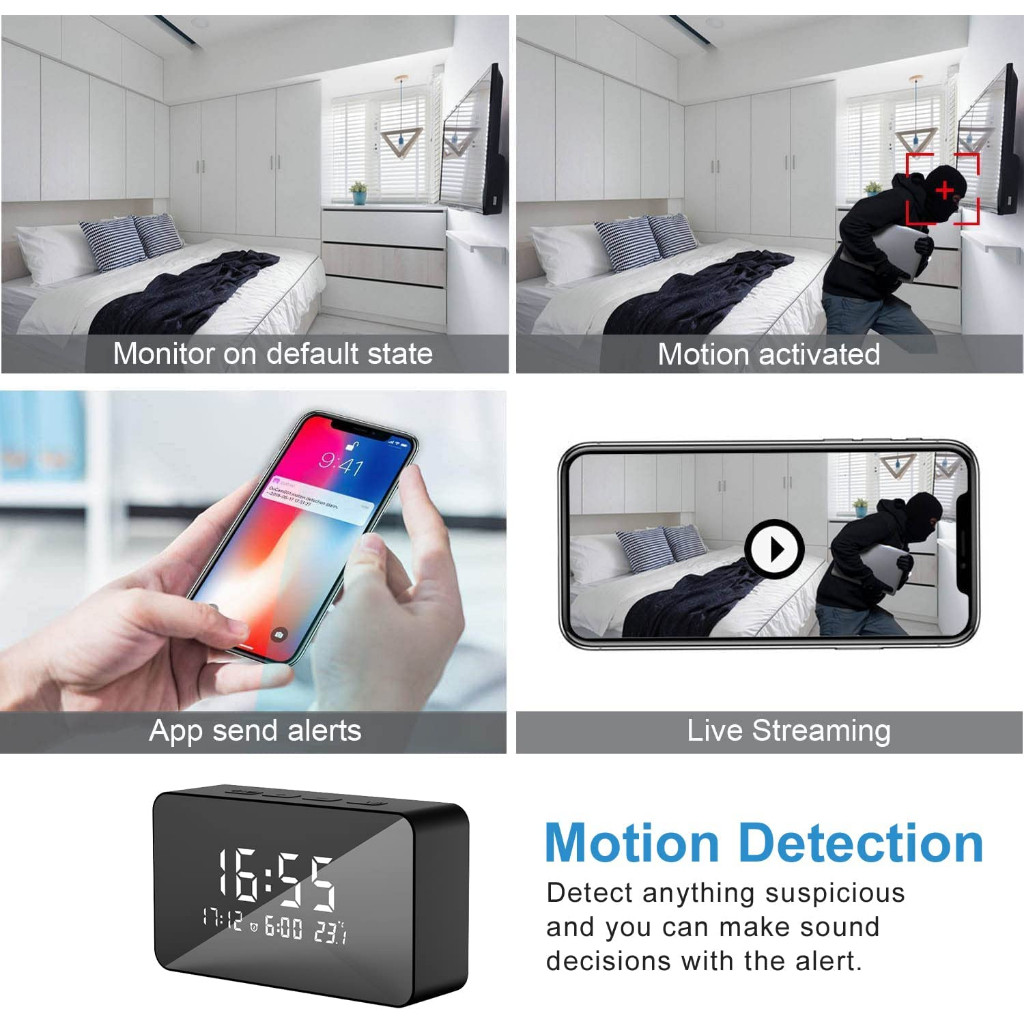 IP CAMERA CCTV WIFI KAMERA MINI TERSEMBUNYI TANPA KABEL SPY CAMERA MINI WIFI HIDDEN CAM MODEL JAM