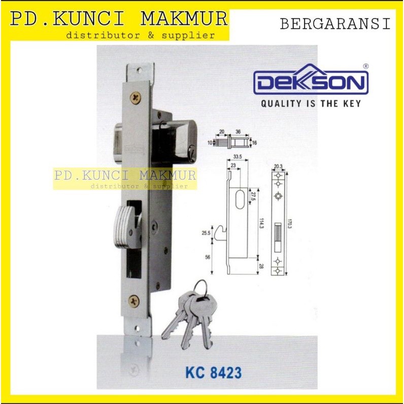 kunci pintu sliding dekson 8423 kunci kait pintu geser aluminium