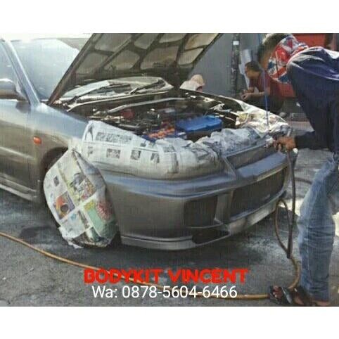 Bodykit Evo - Bodykit Mitshubishi Evo Bodykit Mitshubishi Lancer Evo 3 Depan Aja - Tanpa Kawat Jarin