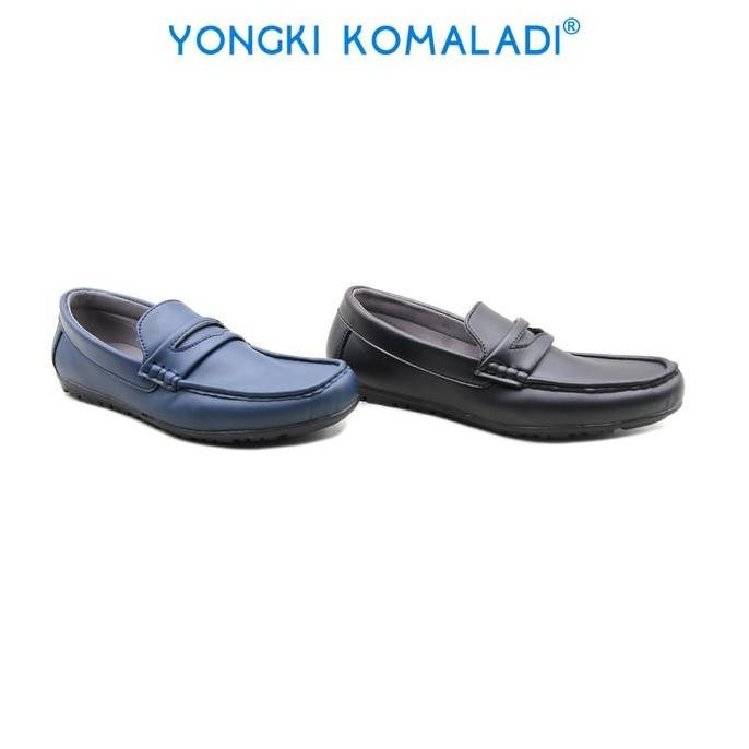 [ ORIGINAL ] YONGKI KOMALADI MOCCASIN OL-SB390-22 MEN Hitam Flat Shoes Pria