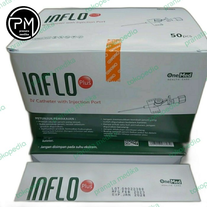 Inflo Plus 24G Onemed Isi 50Pcs Gercep