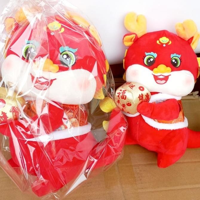 ''Terlaris" Boneka Naga Imlek 2024 / Cny Dragon Stuffed Toys / Boneka Imlek Plush Murah