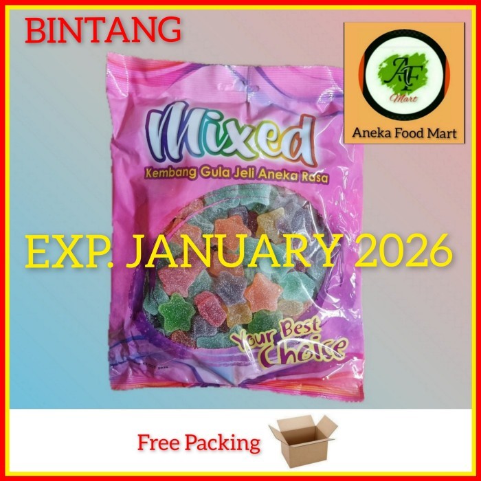 

Permen jelly Waisun (mixed pastilles candy)/ jelly fruit Malaysia 1kg GRATIS ONGKIR