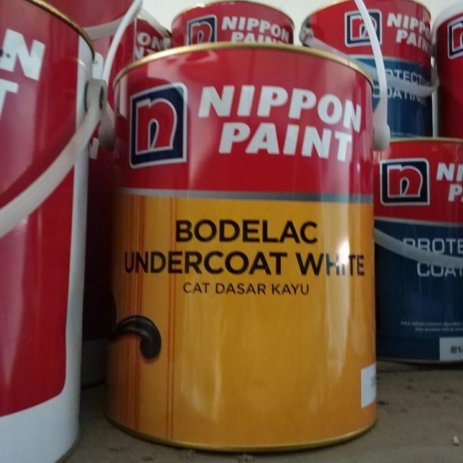 '+'+'+'+] cat dasar nippon paint bodelac undercoat white kayu 5kg